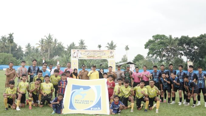 Di Tandai Dengan Tendangan Pertama Oleh Bupati, Open Turnamen Gaspi Cup 2023 Resmi Ditabuh