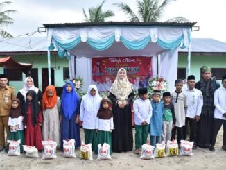 Ny. Hj. Maya Indriasari Zahir, S.E Menghadiri Tabligh Akbar Isra Mi’raj Nabi Muhammad SAW dan Menyambut Bulan Suci Ramadhan