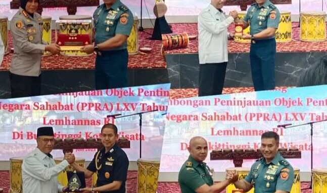 Didampingi Forkopimda, Wawako Bukitinggi sambut kunjungan Peserta PPRA LXV 2023 Lemhanas RI.