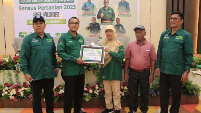 Rida Ananda Hadiri Sosialisasi dan FDG Sensus Pertanian 2023 Kota Payakumbuh