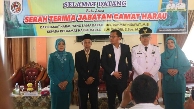 Serah terima jabatan Camat Harau
