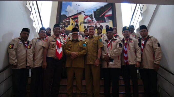 Wakil Wali Kota Sawahlunto melepas 15 Pembina Pramuka