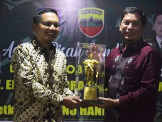 Wali Kota Sawahlunto saat pisah sambut Dandim 0310/SS