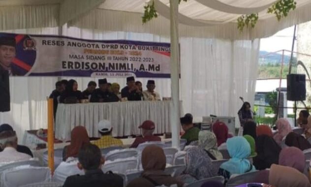 Anggota DPRD Bukittinggi Erdison Nimli Jemput Aspirasi Konstituennya