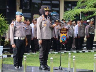Kapolres Payakumbuh pimpin pelaksanaan apel pagi
