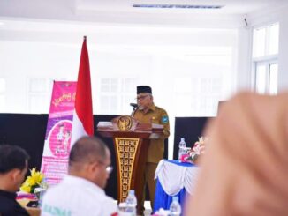 Wakil Wali Kota Sawahlunto H. Zohirin Sayuti dalam sambutan Forum Koordinasi Stunting