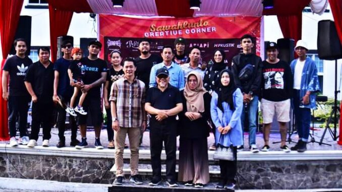 Wakil Wali Kota dan Ketua GOW Kota Sawahlunto serta Kepala Dinas Kominfo Kota Sawahlunto