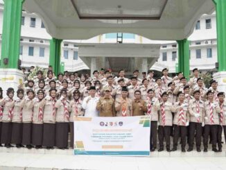 Bupati Safaruddin melepas Kontingen Limapuluh Kota mengikuti Rainas XII di Cibubur.