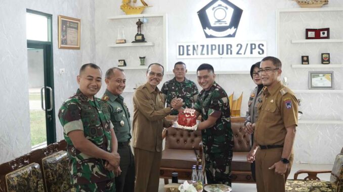 Bupati Syafaruddin berikan Kejutan pada HUT Ke-57 Denzipur II Prasada Sakti