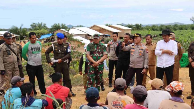Pemasangan Plang Larangan Aktivitas di Kawasan Hutan Tanpa Izin Di Nagari Air Bangis