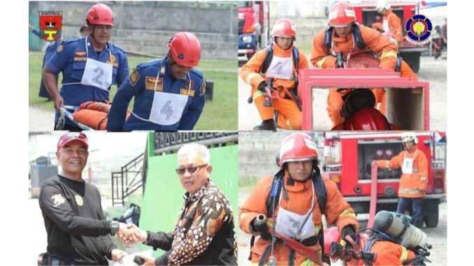 Dinas Pemadam Kebakaran dan Penyelamatan Kota Bukittinggi gelar Skill Competition antar regu.