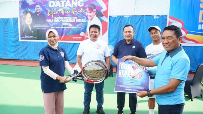 Gerakan Donasi 1000 Raket Tenis Lapangan yang Digagas IMTC Dilaunching di Palembang