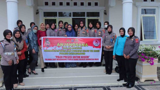 Kapolres Payakumbuh Anjangsana ke Sejumlah Purnawirawan Polwan
