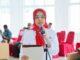 Ketua PMI Kota Sawahlunto, dr. Meivyta Belani Husman, MPH (HPE) Melantik dan Mengukuhkan PMI Tingkat Kecamatan dan PMR.