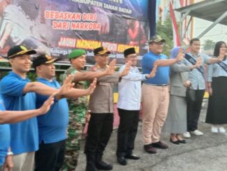 Launching Nagari Baringin Kecamatan Lima Kaum Sebagai Kampung Bebas Narkoba