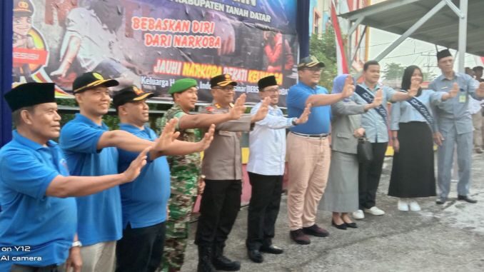 Launching Nagari Baringin Kecamatan Lima Kaum Sebagai Kampung Bebas Narkoba