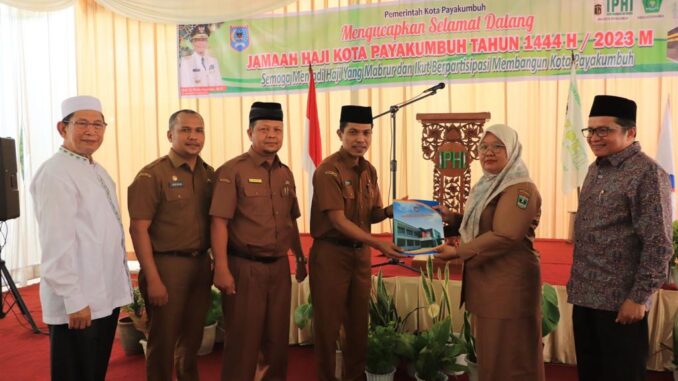 Pemko Payakumbuh Sambut Jemaah Haji 1444 Hijriah di IPHI Kota Payakumbuh