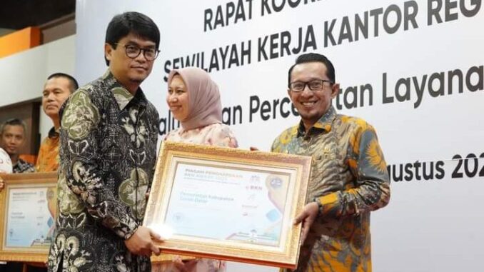 Kabupaten Tanah Datar Berhasil Meraih BKN Award Tahun 2023 Dari BKN RI