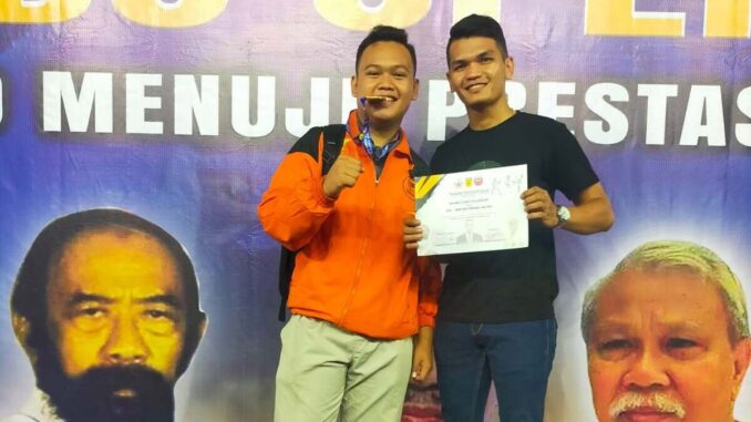 Rahmat Zaki raih prestasi Juara I Karate Inkado Nasional Di Jakarta.