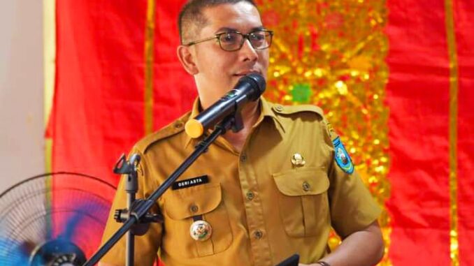 Wali Kota Sawahlunto H. Deri Asta dalam pisah sambut Kepala Desa Silungkang Oso