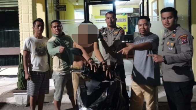 Beraksi Di Nagari Duku, Tarusan Specialis Curanmor Ditangkap Massa.