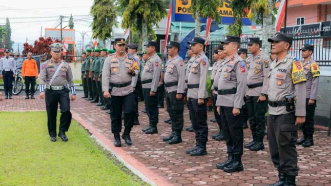 Kapolres Pasaman pimpin Apel Gelar Pasukan Operasi Zebra Singgalang 2023