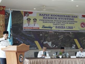 Pembukaan Rakor Stunting dan peluncuran Program BASIBA LIKO oleh Bupati Safaruddin