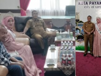 Pj. Walikota Payakumbuh Terima Putri Hijab Sumbar Asal Kenagarian Auakuniang