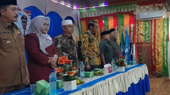 Zulkenedi Said saat Pelantikan BANMUS Nagari Lingkung Aur Kecamatan Pasaman Pasbar.