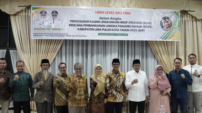 Bupati Safaruddin Buka High Level Meeting KLHS RPJPD Limapuluh Kota 2025-2045