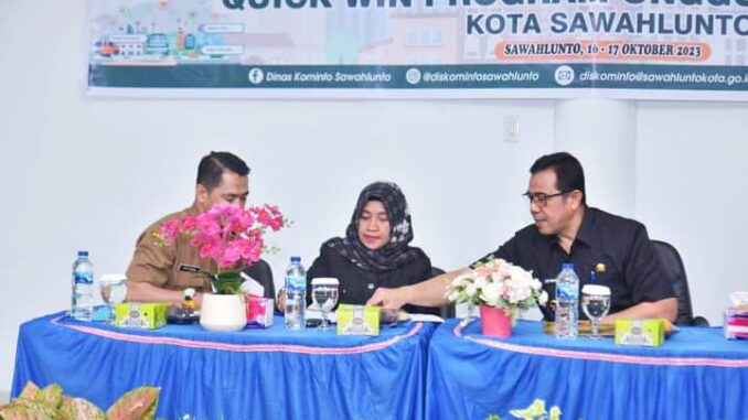 Kepala Dinas Kominfo, Ketua DPRD, Pj. Wali Kota Sawahlunto