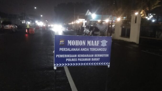 Oknum Satlantas Res Pasbar tidak bersahabat dengan wartawan.