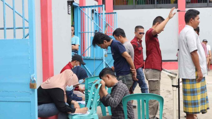 Seluruh WBP Lapas Bukittinggi ikuti Screening TBC.