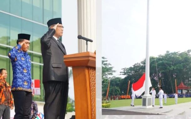Wakil Wali Kota Bukittinggi bertindak sebagai inspektur upacara peringatan Sumpah Pemuda 2023.