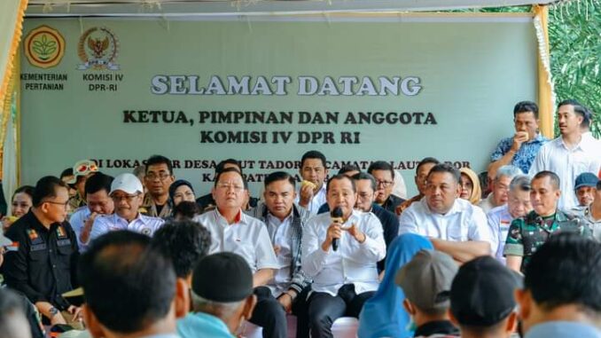 Bupati Batu Bara Sambut Kunker Komisi IV DPR RI ke Kabupaten Batu Bara dalam upaya peningkatan program PSR.