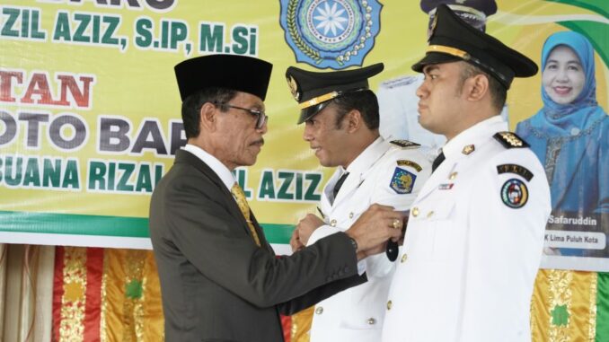 Bupati Safaruddin dalam acara sertijab.