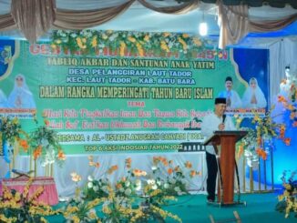Bupati Zahir saat tabligh akbar.