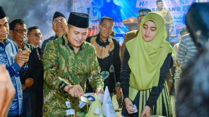 Malam puncak perayaan HUT ke-56 Desa Simpang Dolok, Kecamatan Datuk Lima Puluh.