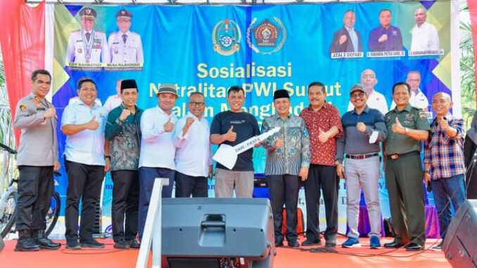 PWI Sumatera Utara menggelar sosialisasi netralitas PWI dalam menyukseskan Pemilu pada 2024.
