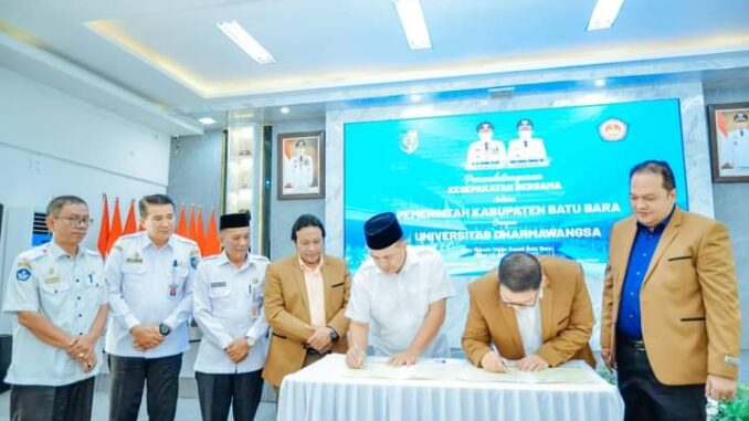 Pemerintah Kabupaten Batu Bara melakukan kerjasama dengan Universitas Dharmawangsa.