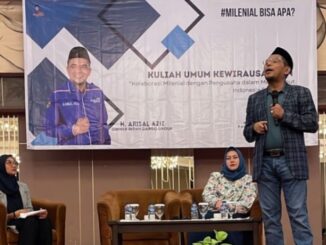 Seratusan milenial ikuti kuliah umum Kewirausahaan.