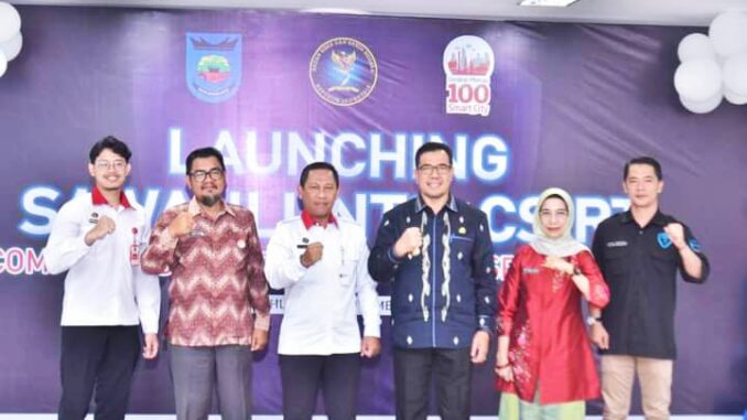 Tim dari BSSN, Pj Wali Kota, Sekretaris Daerah dan Kepala Diskominfo.