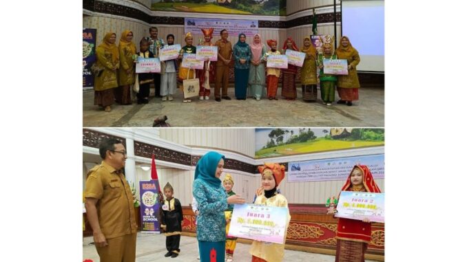 Utusan Pemko Bukittinggi Lomba Pangan Got Talent Tingkat Provinsi Sumatera Barat masuk tiga besar.