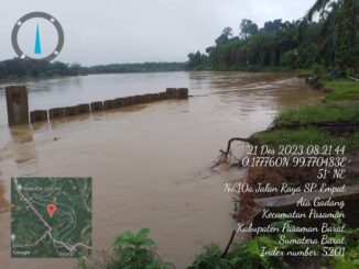 Bencana abrasi Sungai Batang Pasaman.