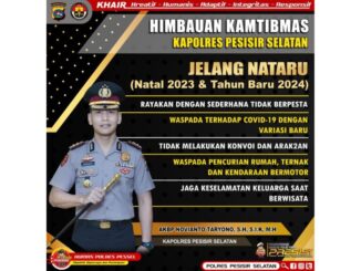 Himbauan Kapolres Pessel kepada Kamtibmas.