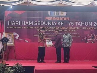 Kab. Tanah Datar Memperoleh Penghargaan Sebagai Kabupaten/Kota Peduli HAM Tahun 2022.