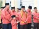 Kafilah MTQ Kota Bukittinggi tiba di Solok Selatan dan disambut Bupati Khairunnas.