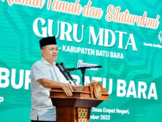 Ramah tamah dan silaturahmi bersama Guru MDTA di Pendopo Perjuangan.