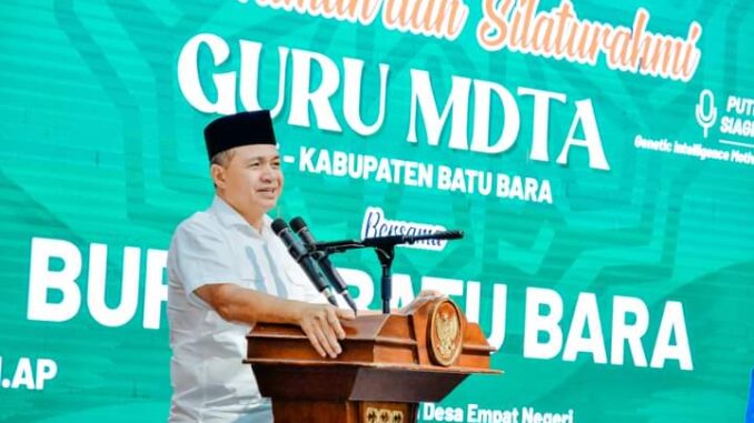 Ramah tamah dan silaturahmi bersama Guru MDTA di Pendopo Perjuangan.