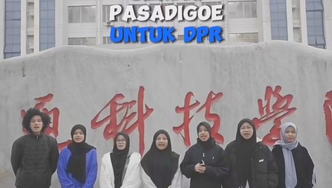 Doa dan dukungan untuk caleg DPR RI Shadiq Pasadigoe datang dari Negeri China.